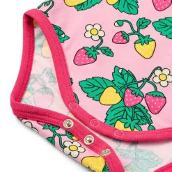 Småfolk Elstar Langærmet Body - Pink fandango- Bodystocking Langærmet