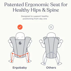Ergobaby Embrace soft air mesh - soft grey- Bæreseler & Vikler