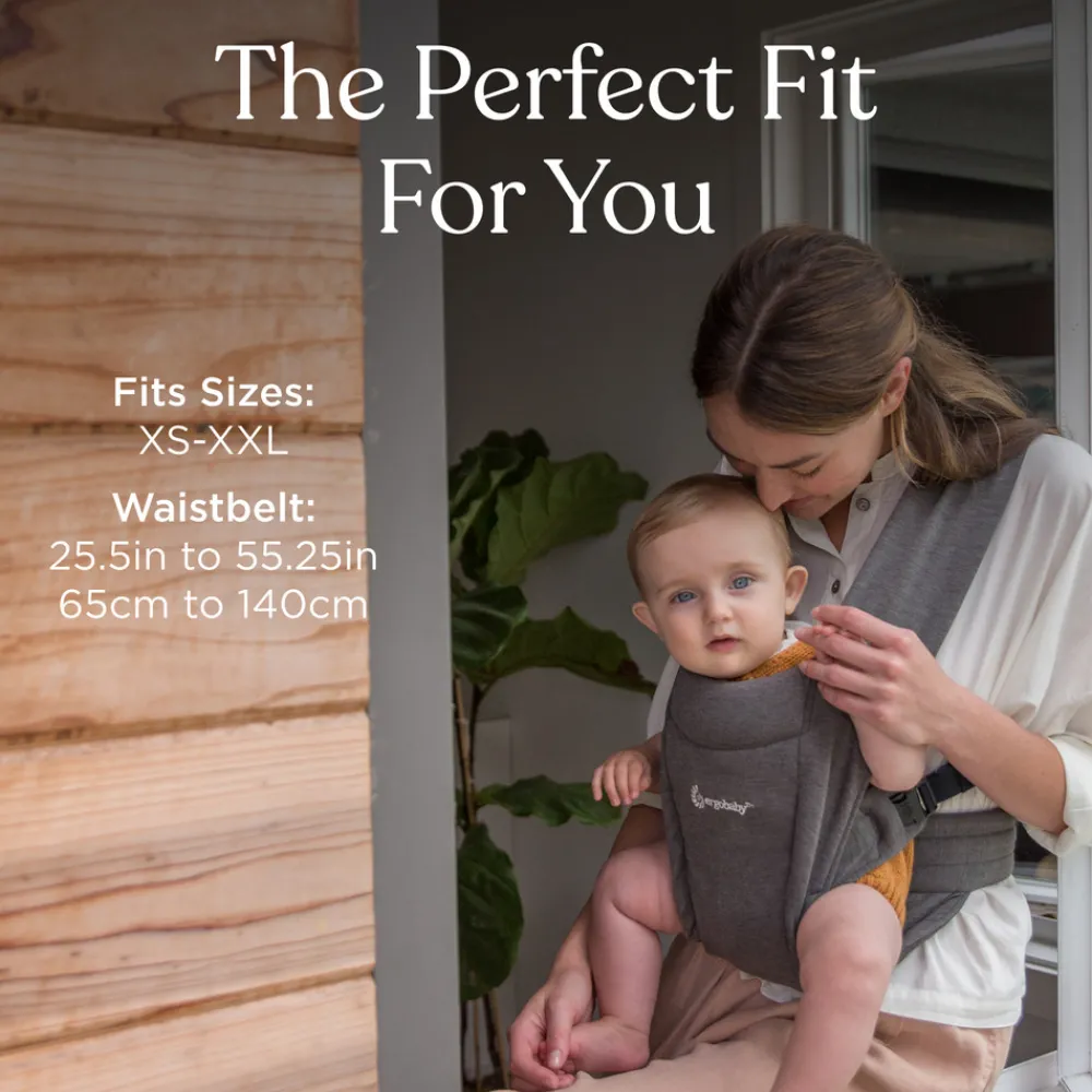 Ergobaby Embrace soft air mesh - soft grey- Bæreseler & Vikler