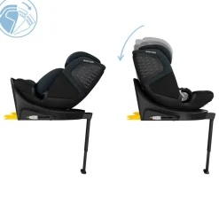 Maxi-Cosi Emerald 360 S - Tonal Black- Autostole Med Integreret Baser|Autostole 40-150 Cm (0-12 År)