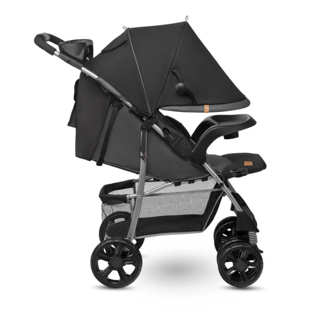 Lionelo Emma Plus klapvogn - stone- Klapvogne Med Flade Sæder