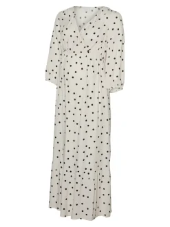 MamaLicious Emmie tess 3/4 wo midaxi kjole - SNOW WHITE- Kjoler/Nederdele