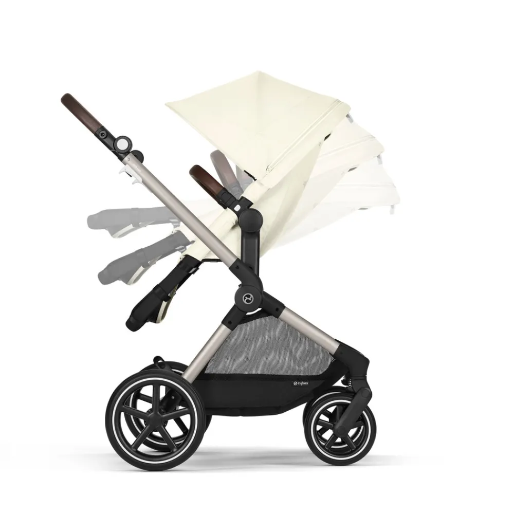 Cybex Eos Lux - seashell beige- Kombivogne Med Ergonomiske Sæder