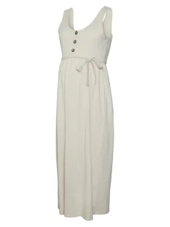 MamaLicious Evi lia kjole - FRENCH OAK- Kjoler/Nederdele