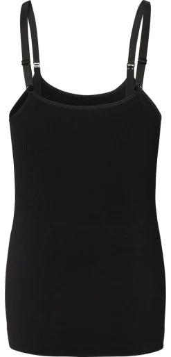 NOPPIES Evi Sømløs Ammetop - Black- Amme Bh'Er