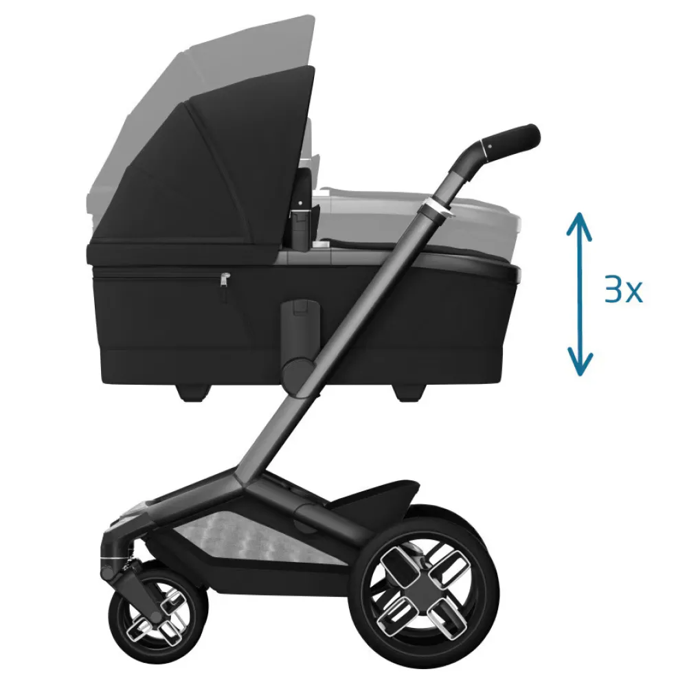 Maxi-Cosi Fame carrycot - Twillic black- Liggedele Til Kombivogne