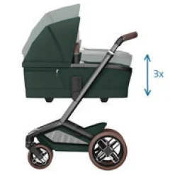Maxi-Cosi Fame carrycot - Twillic green- Liggedele Til Kombivogne