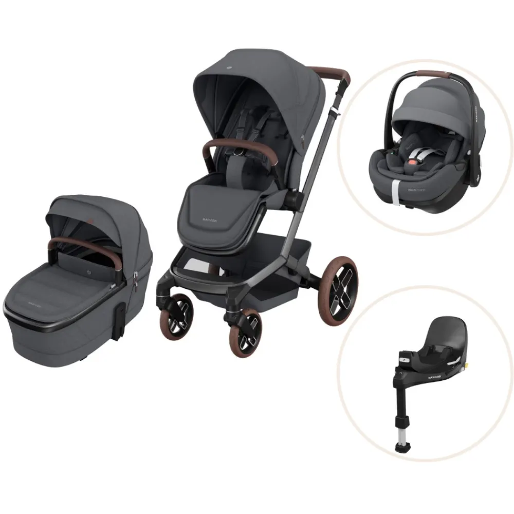 Maxi-Cosi Fame pakke - Twillic graphite- Kombivognspakker