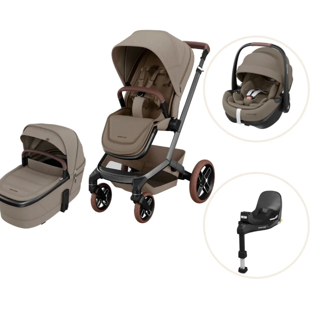 Maxi-Cosi Fame pakke - Twillic truffle- Kombivognspakker