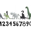 Kids By Friis Fødselsdagstog, dinosaur m. 11 tal-Børn Fødselsdagstoge