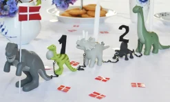 Kids By Friis Fødselsdagstog, dinosaur m. 11 tal-Børn Fødselsdagstoge