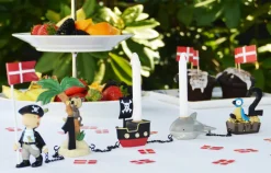 Kids By Friis Fødselsdagstog, pirater m. 11 tal-Børn Fødselsdagstoge