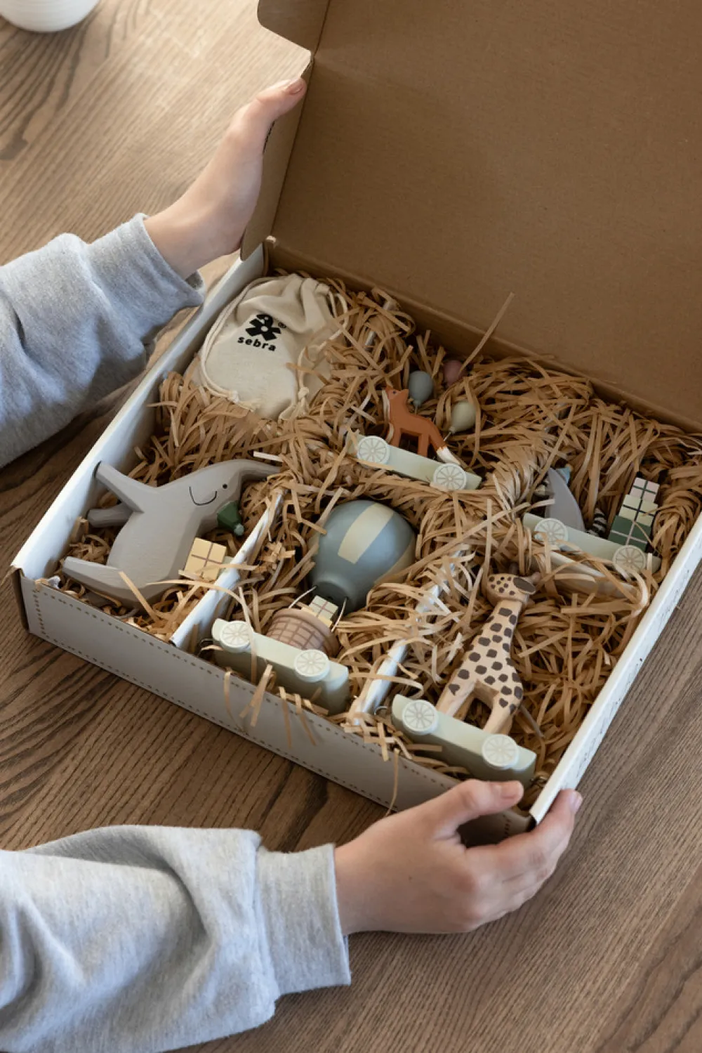 Sebra Fødselsdagstog, træ, World of-Børn Fødselsdagstoge