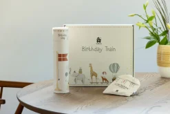 Sebra Fødselsdagstog, træ, World of-Børn Fødselsdagstoge