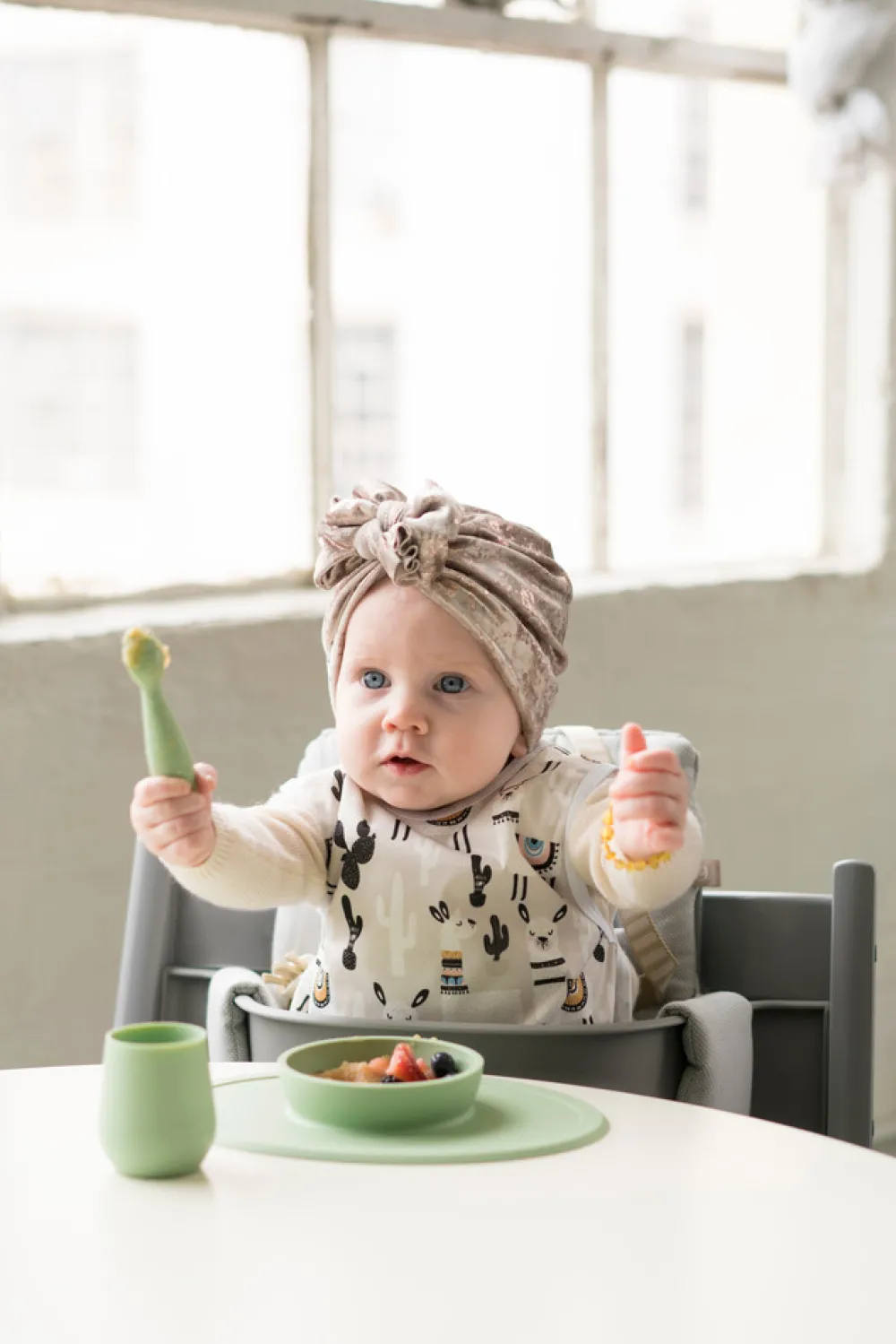 EZPZ First foodset Støvet Grøn- Service