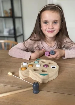 Magni Fiskespil i træ m. magnet- Fiskespil