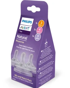 Philips Avent Flaskesutter 0-6 mdr., Mix & Match-pakke, 3 stk.- Sutteflasker