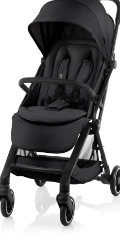 Britax Römer Flylite - Carbon Black- Klapvogne Med Flade Sæder|Rejseklapvogne