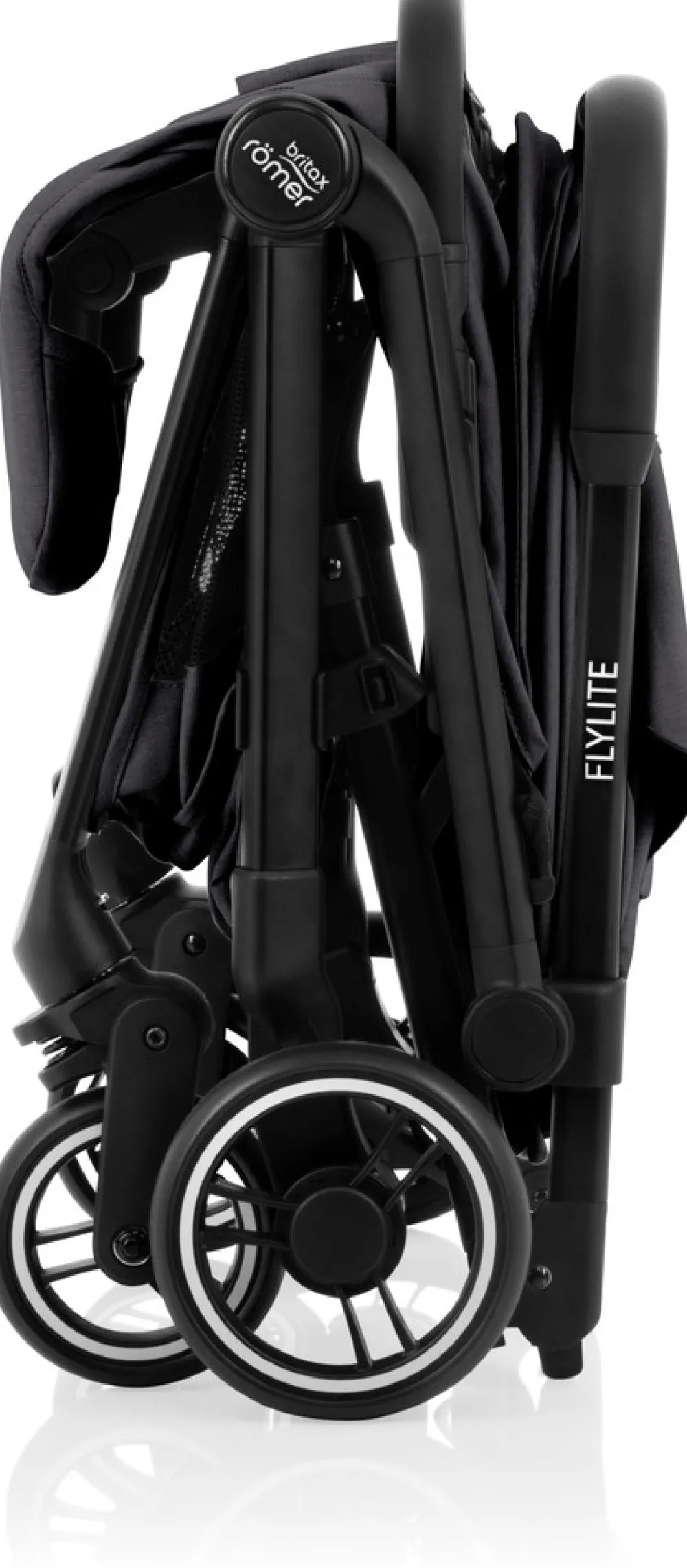 Britax Römer Flylite - Carbon Black- Klapvogne Med Flade Sæder|Rejseklapvogne