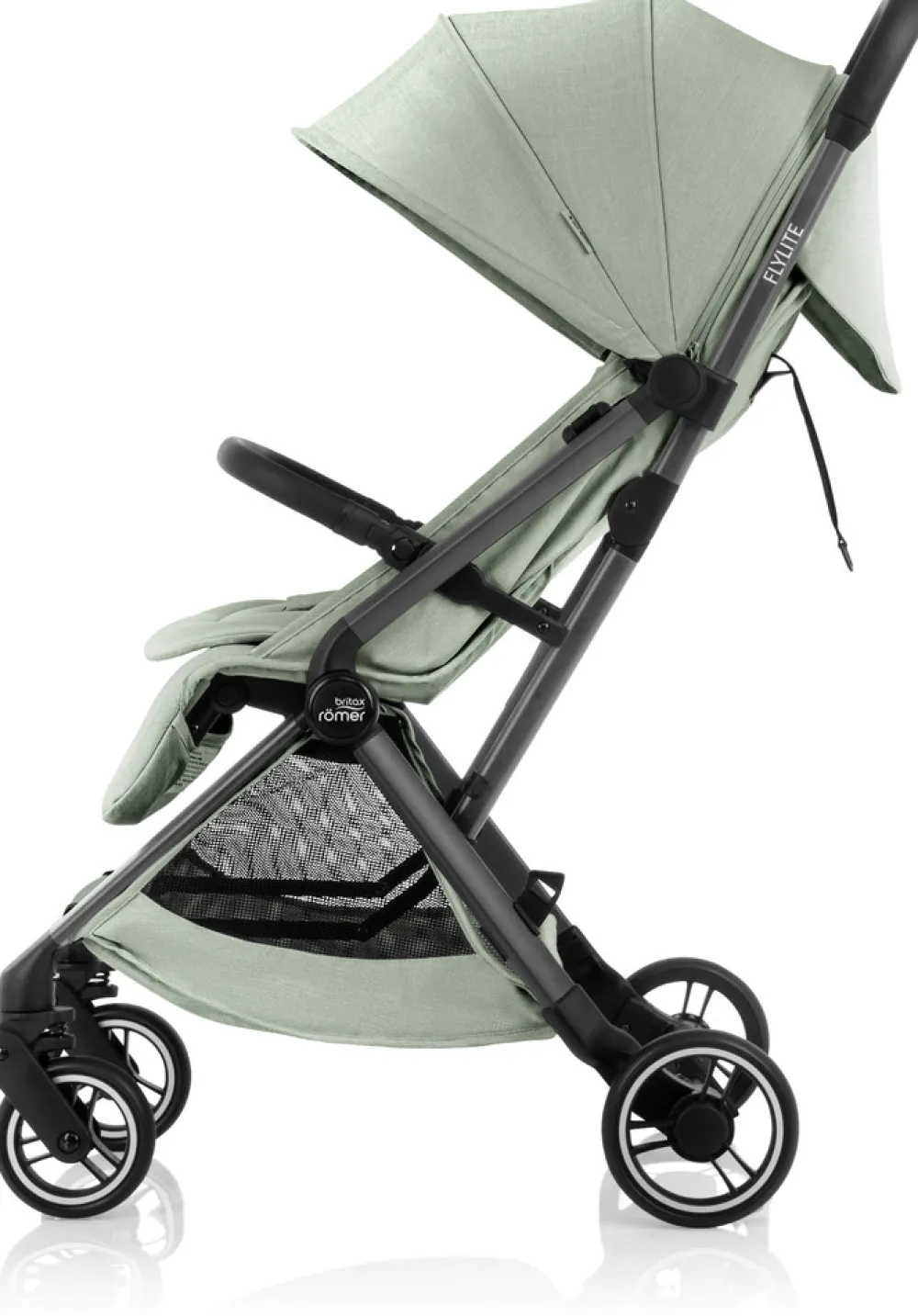 Britax Römer Flylite - Sage green- Klapvogne Med Flade Sæder|Rejseklapvogne