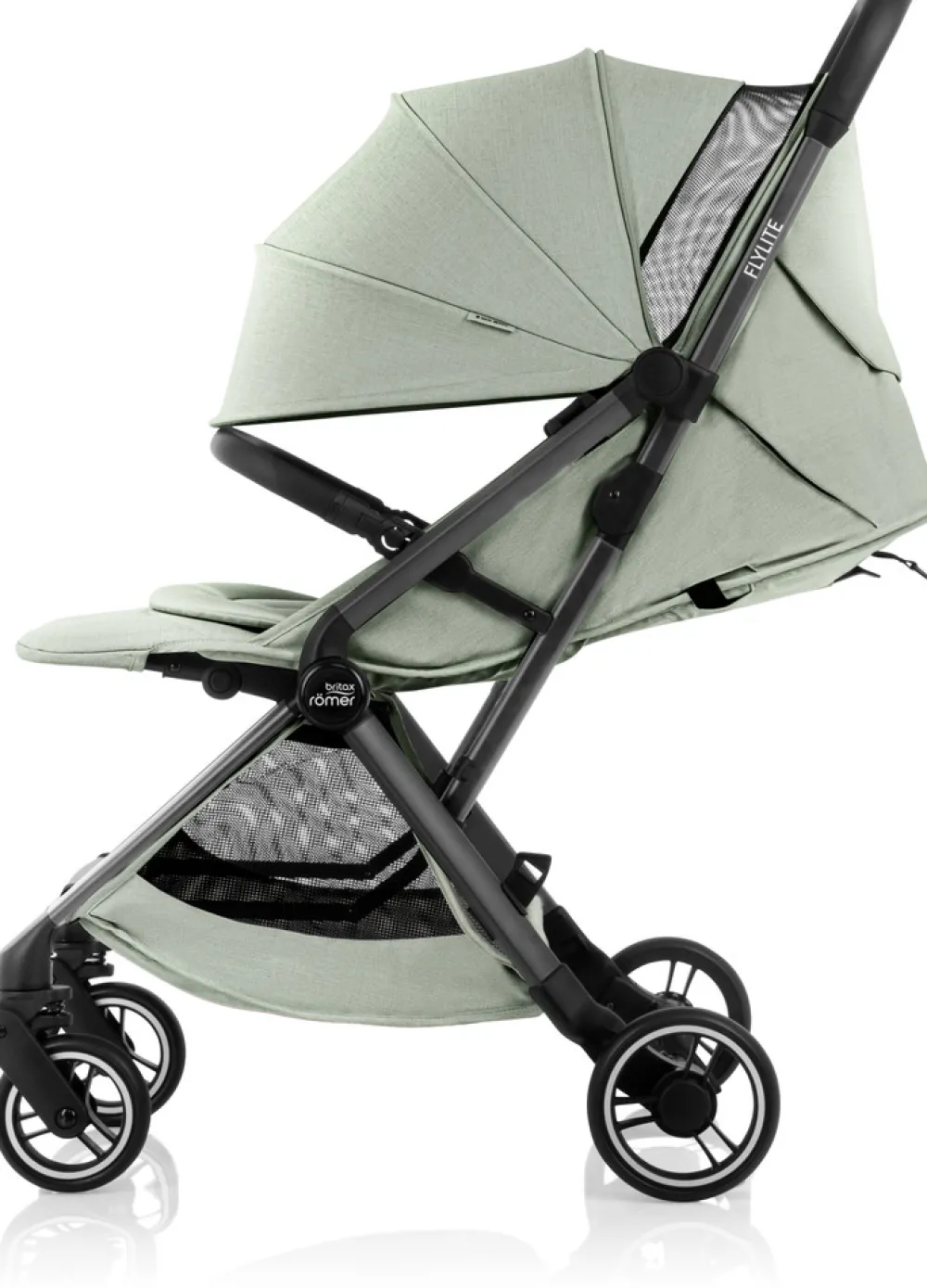 Britax Römer Flylite - Sage green- Klapvogne Med Flade Sæder|Rejseklapvogne