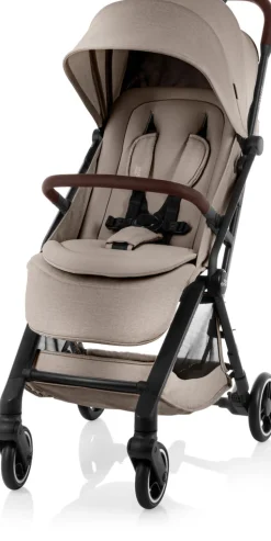 Britax Römer Flylite - Style teak- Klapvogne Med Flade Sæder|Rejseklapvogne