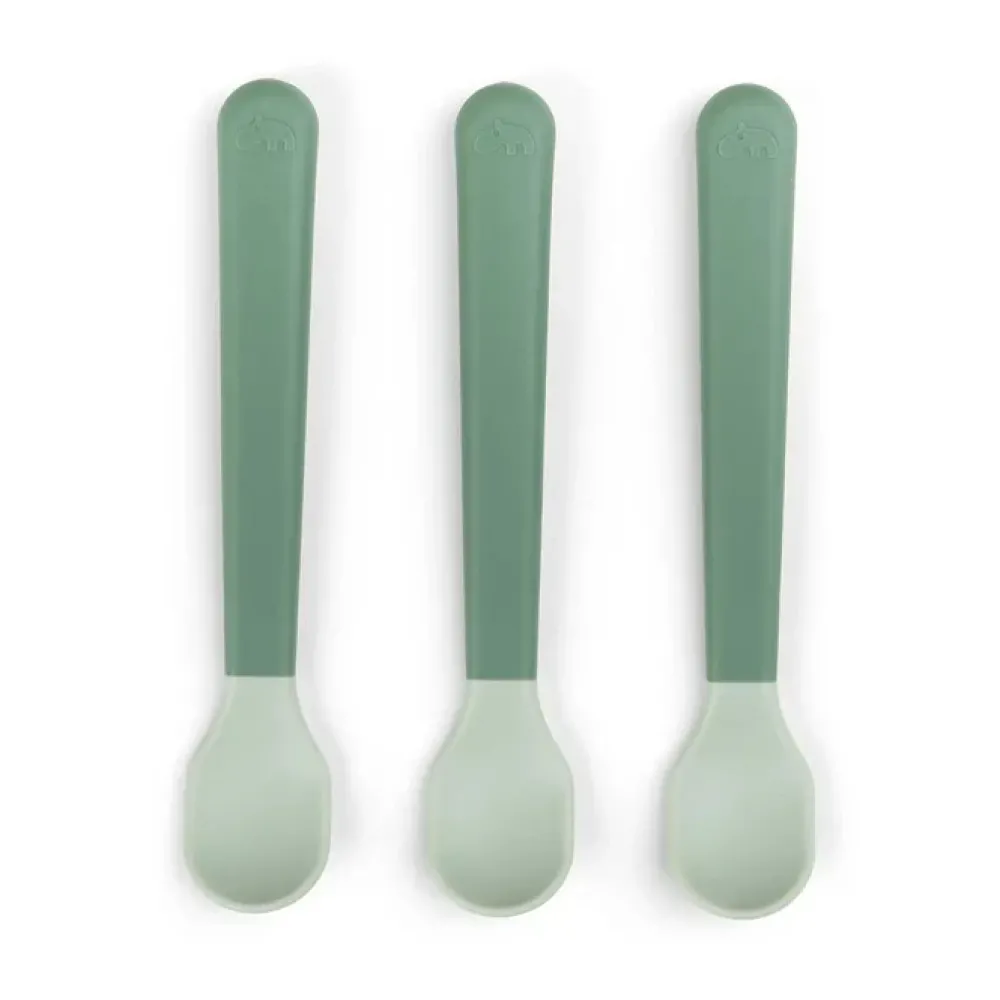 Done By Deer Foodie easy-grip babyske 3-pak Grøn- Bestik