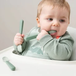 Done By Deer Foodie easy-grip babyske 3-pak Grøn- Bestik