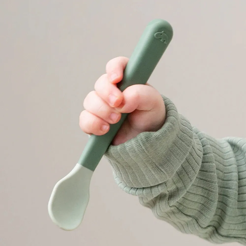 Done By Deer Foodie easy-grip babyske 3-pak Grøn- Bestik