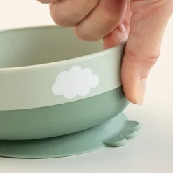 Done By Deer Foodie første spisesæt 3 dele - Happy clouds Grøn- Service