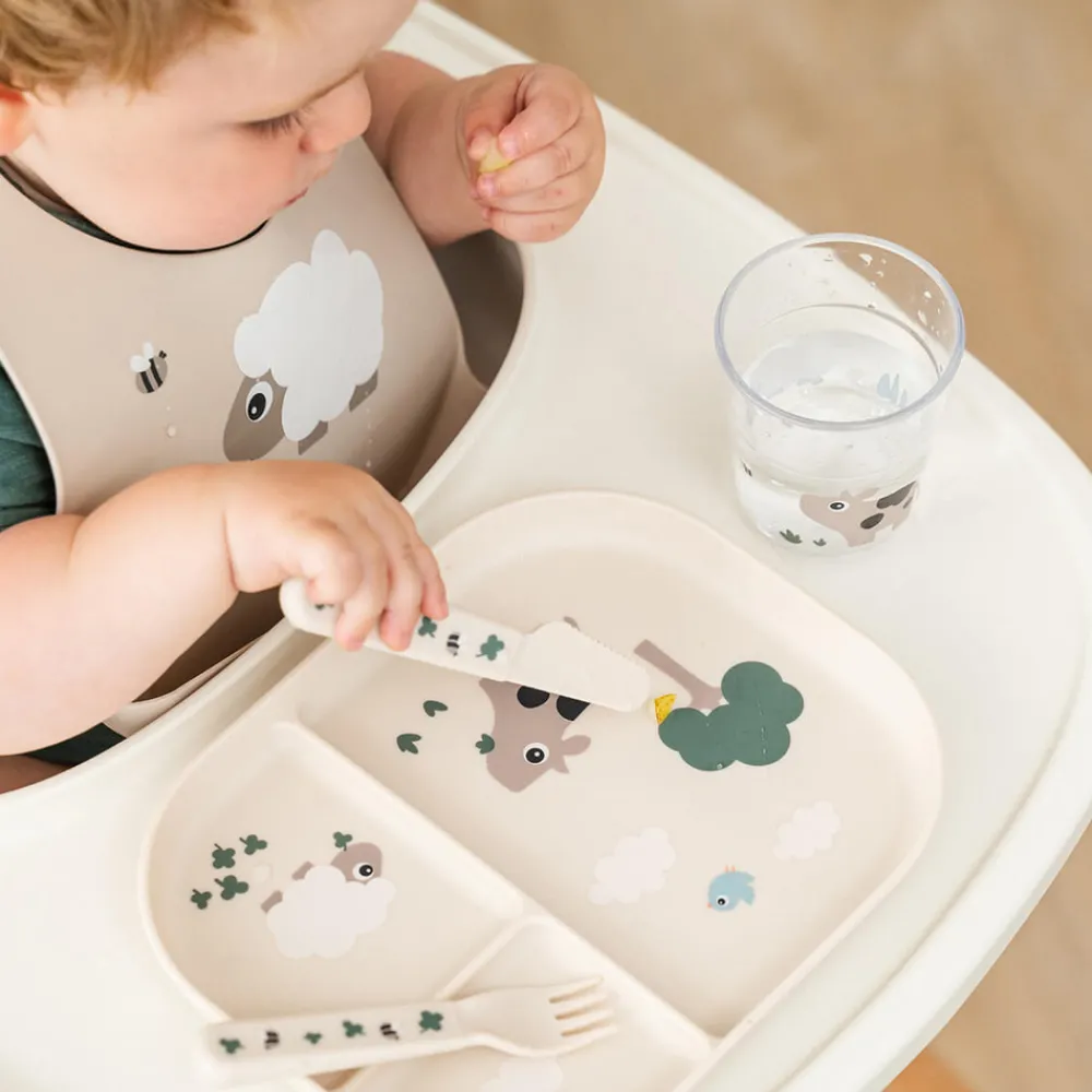 Done By Deer Foodie inddelt tallerken Tiny farm Sand- Service