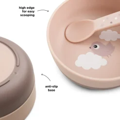 Done By Deer Foodie skål Happy clouds Pudder- Service