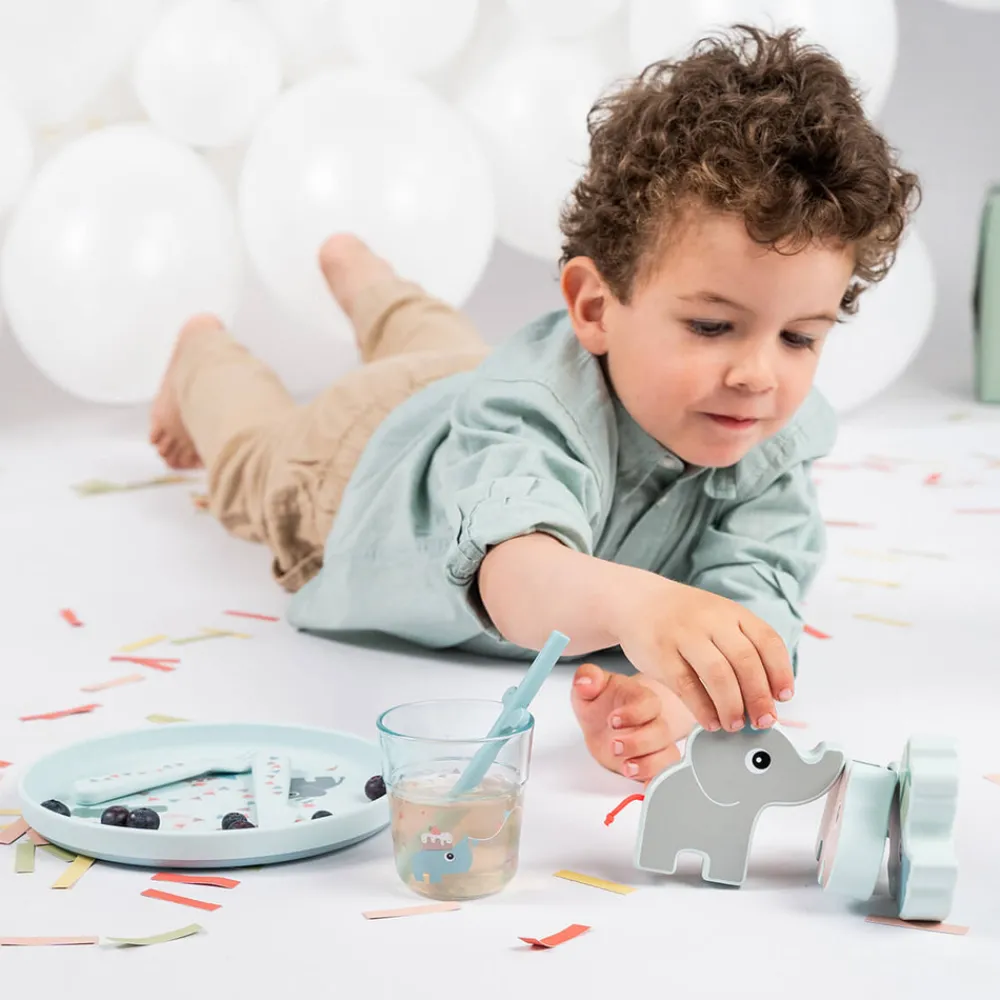 Done By Deer Foodie spisesæt Celebration Blå- Service