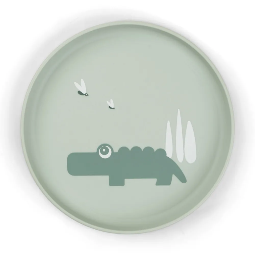 Done By Deer Foodie tallerken Croco Grøn- Service