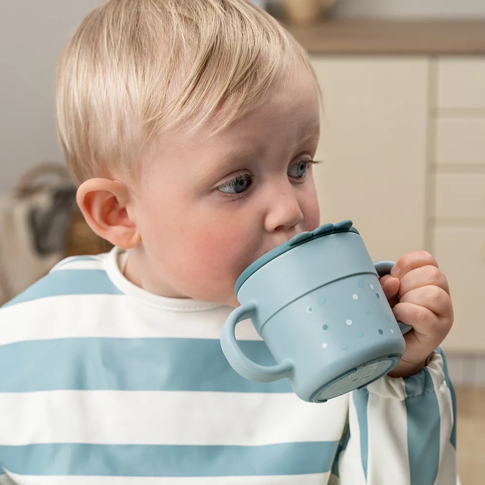 Done By Deer Foodie tudkop Happy dots Blå- Træningskopper Og Flasker|Service