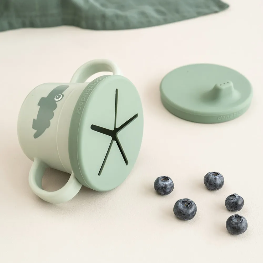 Done By Deer Foodie tud/snack kop sæt Croco Grøn- Service