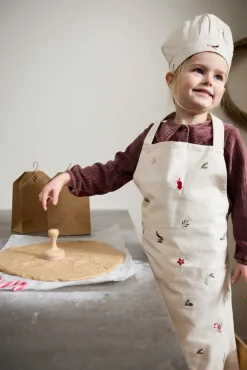 Filibabba Forklæde og kokkehue m. broderi- Køkkenleg