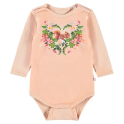 Molo Foss Body - Squirrel heart- Bodystocking Langærmet