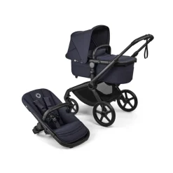 Bugaboo Fox 5 Renew complete - black/deep indigo- Kombivogne Med Ergonomiske Sæder