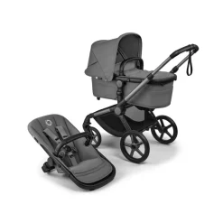 Bugaboo Fox 5 Renew Complete Graphite/Moon Grey- Kombivogne Med Ergonomiske Sæder