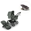 Bugaboo Fox 5 Renew complete inkl. Giraffe bouncer - forest green/tornado grey- Vognpakker