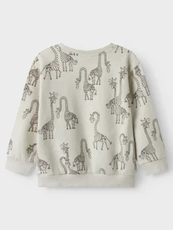 NAME IT Freddie ls reg sweat - PEYOTE MEL- Cardigans, Veste & Trøjer