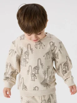 NAME IT Freddie ls reg sweat - PEYOTE MEL- Cardigans, Veste & Trøjer