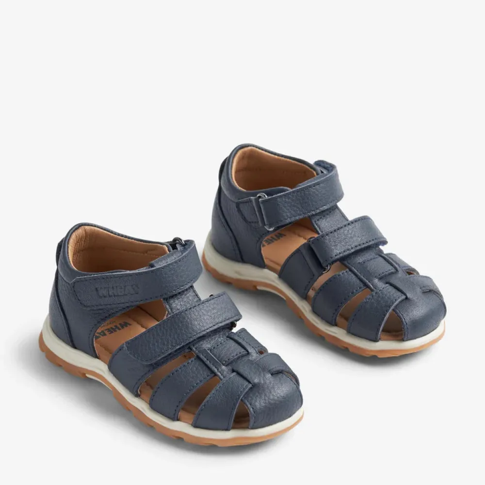 Wheat Frei lukket sandal - navy- Sandaler Med Lukket Tå|Begyndersandaler