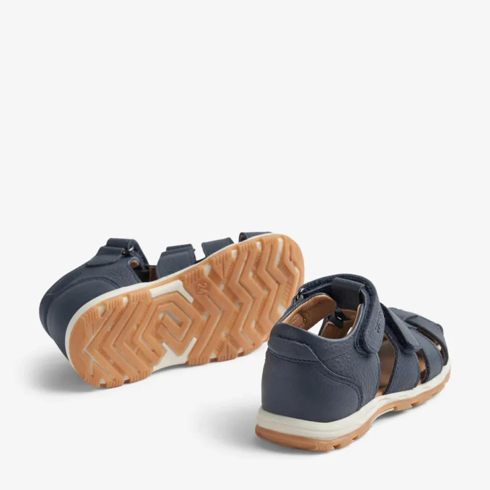 Wheat Frei lukket sandal - navy- Sandaler Med Lukket Tå|Begyndersandaler
