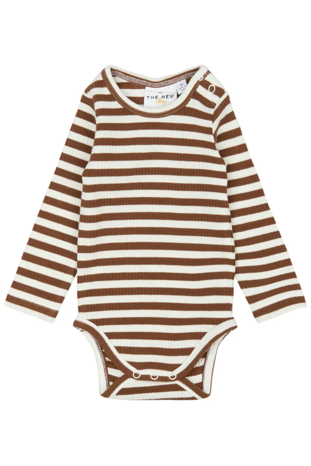 The New Siblings Fro Rib Body langærmet - TOFFEE- Bodystocking Langærmet