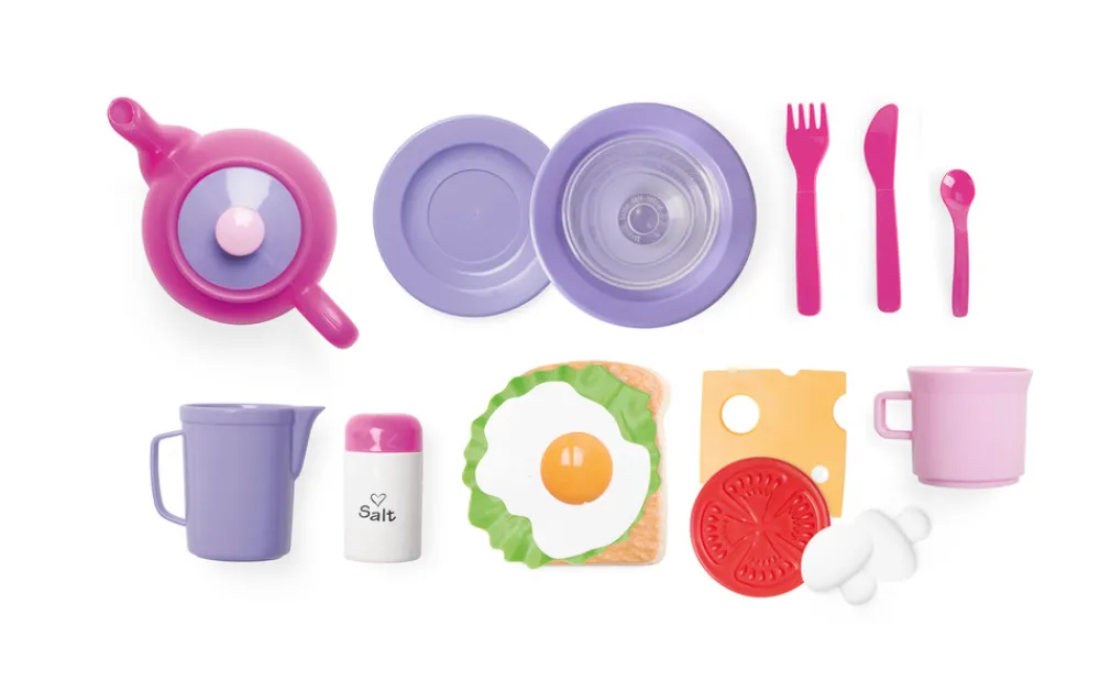 DanToy Frokostsæt i æske 18 dele- Køkkenleg