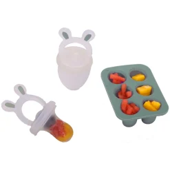 Le Toft Frugtsut med mini fryseform - Smokey Green- Foodfeeder Og Frugtsut