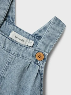 Lil' Atelier Funda dnm shorts overall - MEDIUMBLUE- Smækbukser & Buksedragter