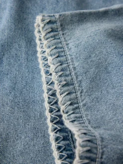 Lil' Atelier Funda dnm shorts overall - MEDIUMBLUE- Smækbukser & Buksedragter